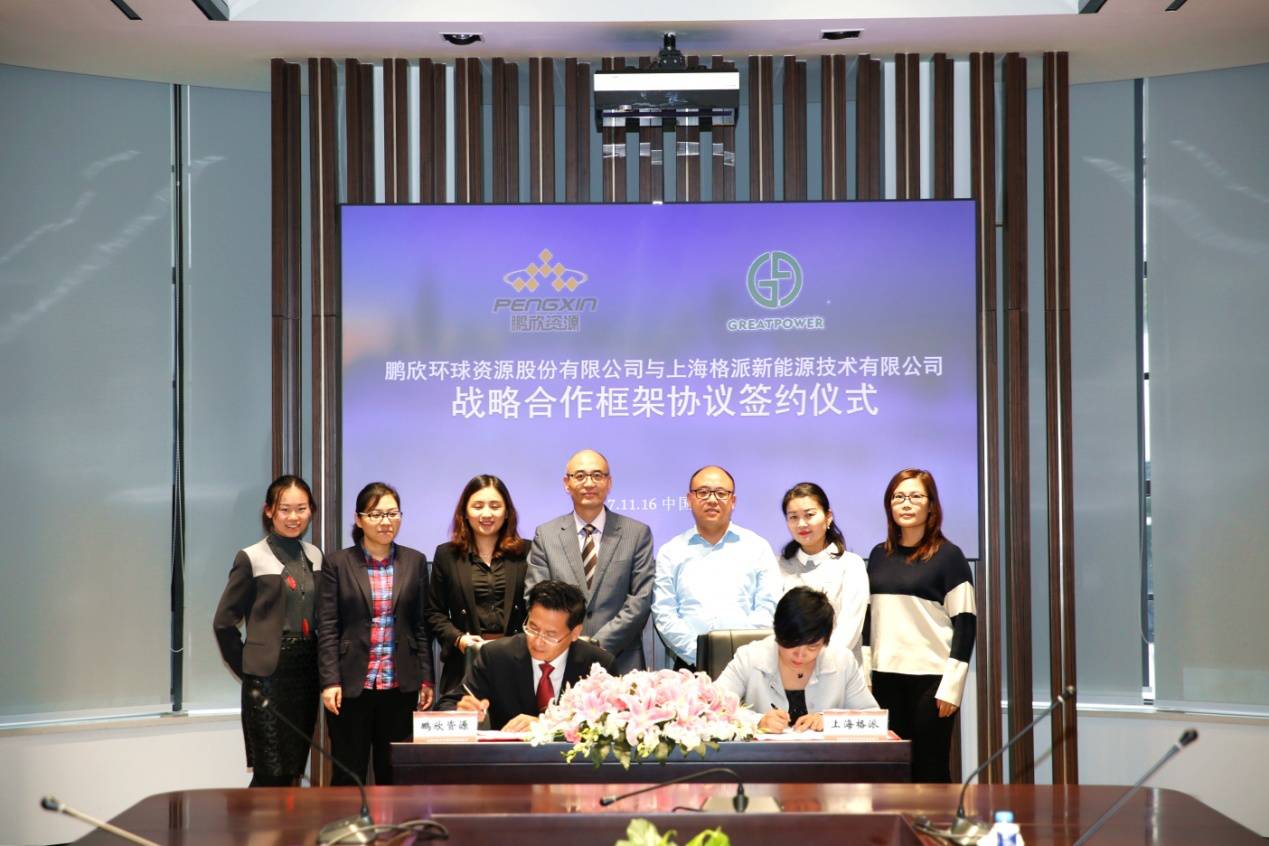 上海格派與鵬欣資源簽訂氫氧化鈷長協(xié)