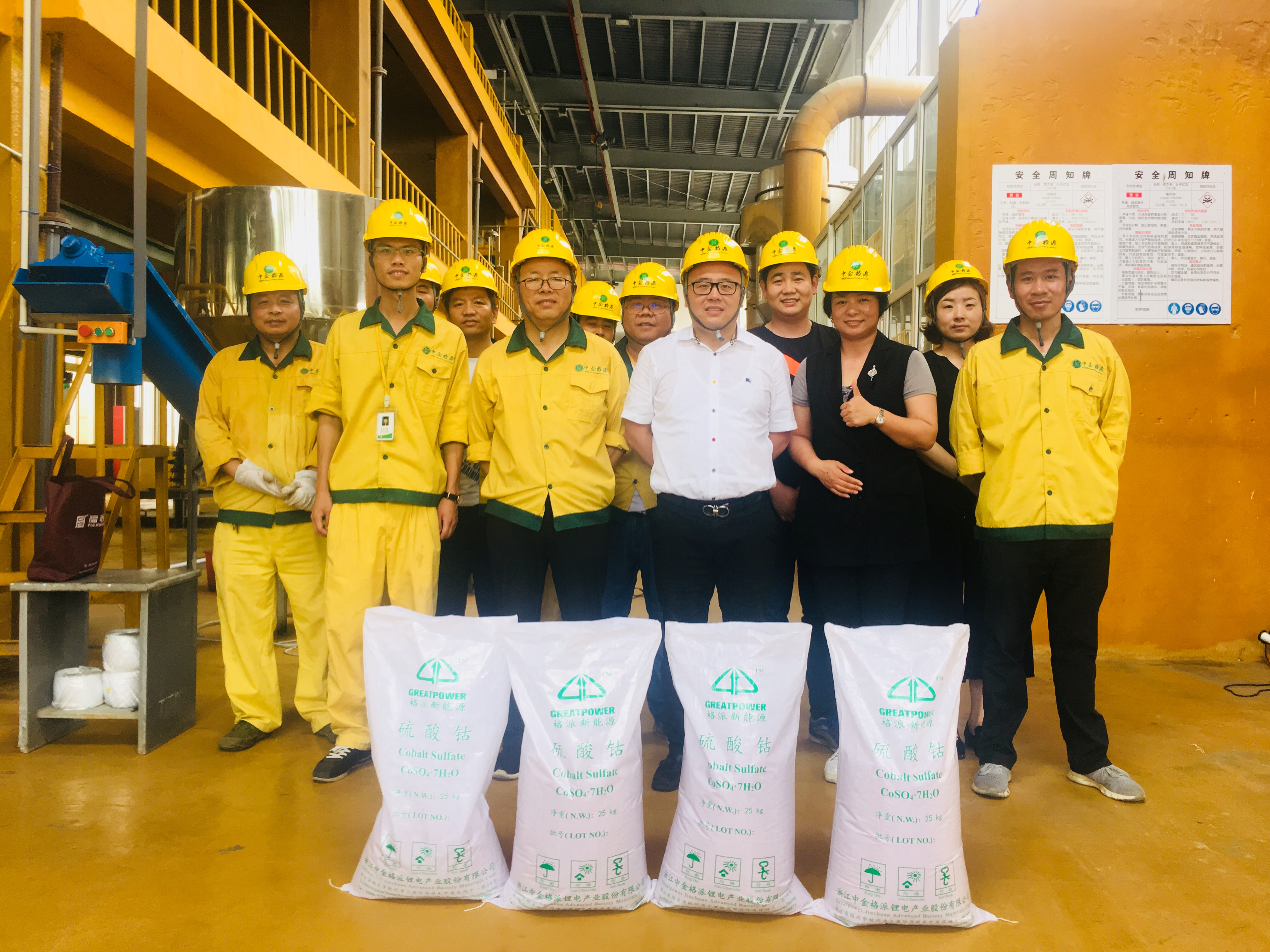 浙江格派正式投產(chǎn)硫酸鈷
