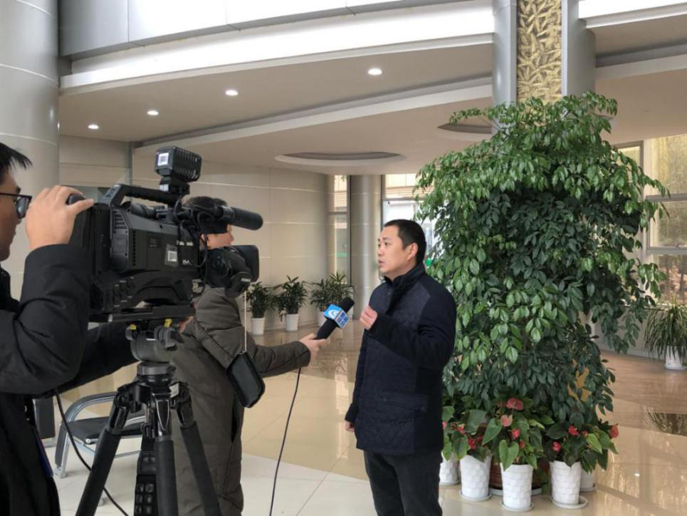 紹興電視臺采訪浙江格派二期改造項目情況